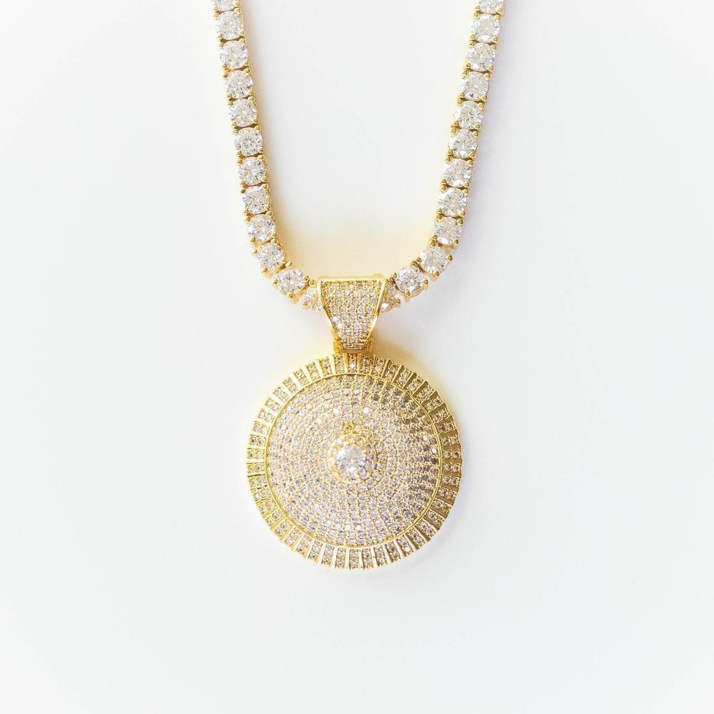 Spinning Premium Iced Cluster Pendant - The Gifted Few