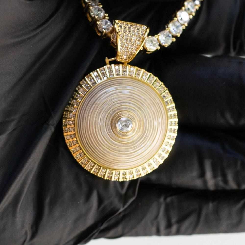 Spinning Premium Iced Cluster Pendant - The Gifted Few