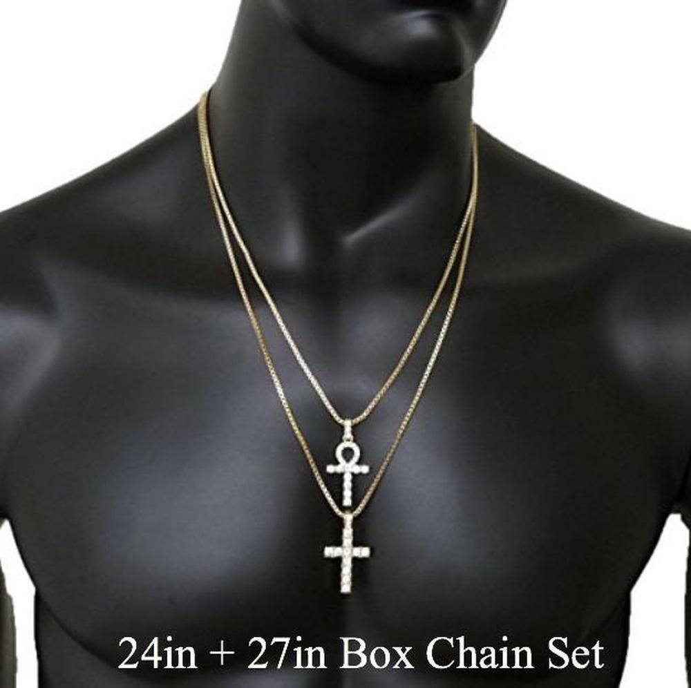 Iced Ankh + Cross Set - The Gifted Few