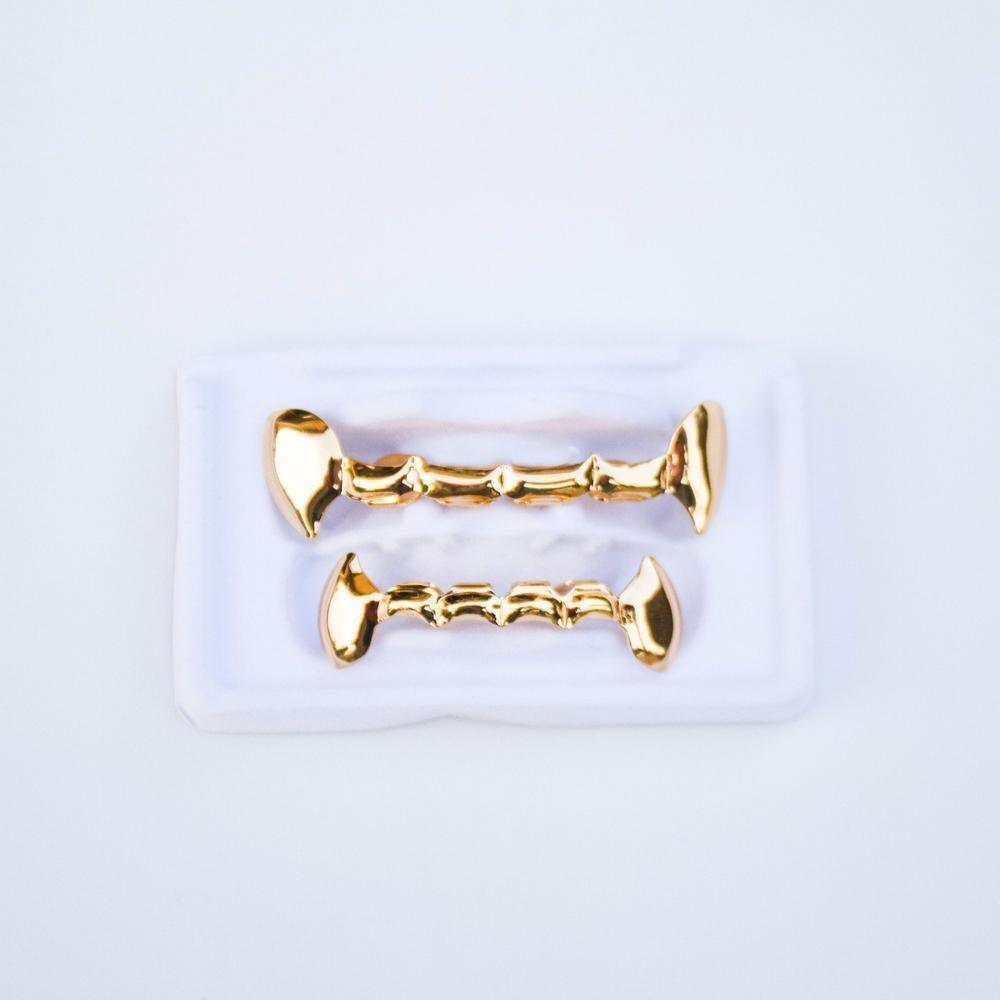 Gold Open Face Fang Grillz - The Gifted Few