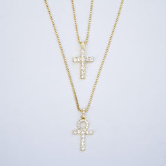 Iced Ankh + Cross Set - The Gifted Few
