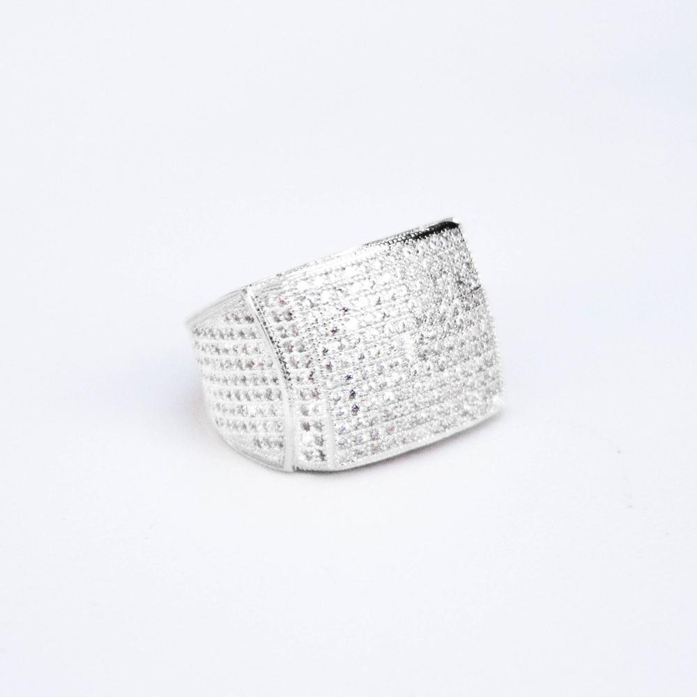 Premium Fully Iced Square Ring - The Gifted Few