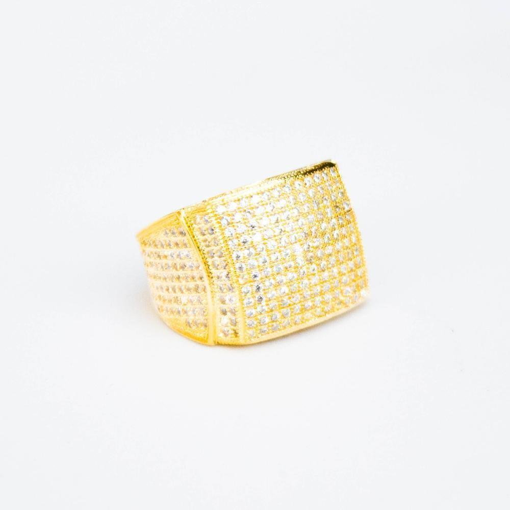 Premium Fully Iced Square Ring - The Gifted Few