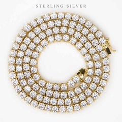 4mm Premium Sterling Silver Tennis Necklace
