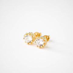 Iced Crown Stud Earrings - The Gifted Few