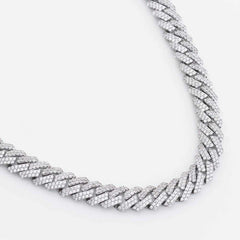Premium Iced 12mm Straight Edge Cuban Chain - The Gifted Few