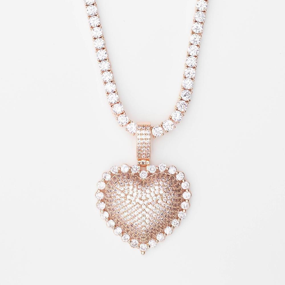 Premium Iced Solitaire Heart - The Gifted Few