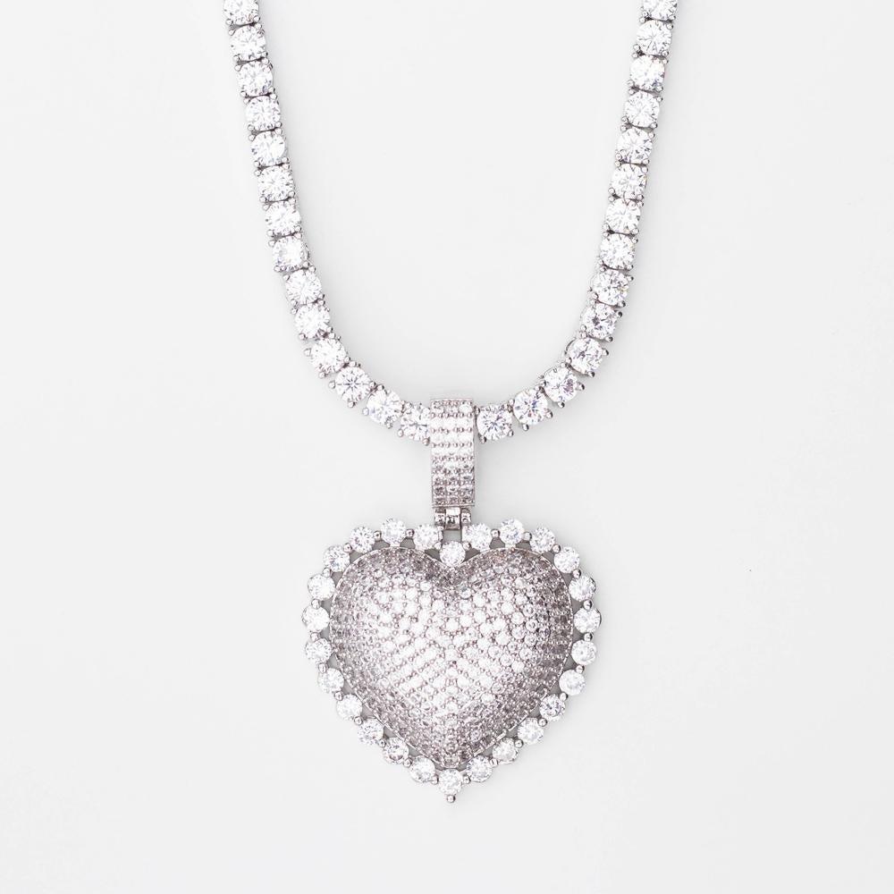 Premium Iced Solitaire Heart - The Gifted Few