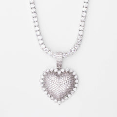 Premium Iced Solitaire Heart - The Gifted Few