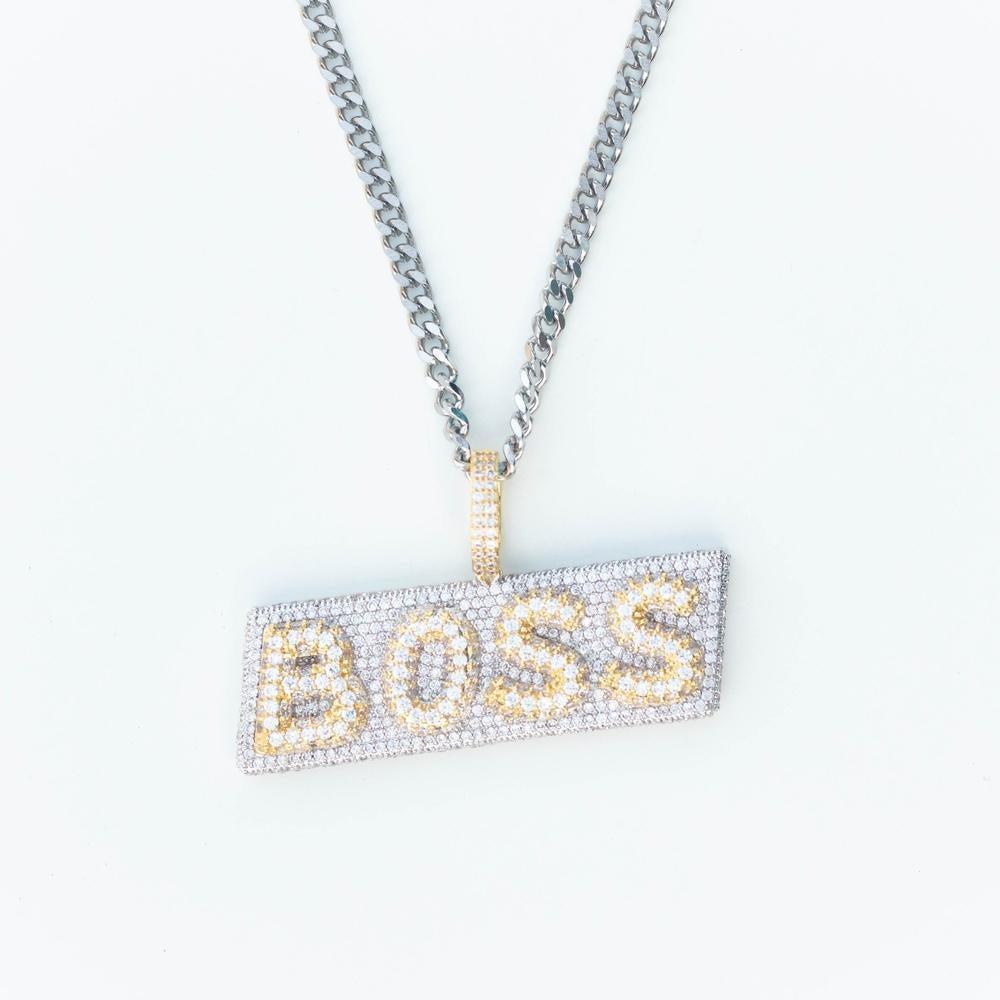 Premium Iced Two-Tone Stacked Boss - (Gold/Rose Gold) - The Gifted Few