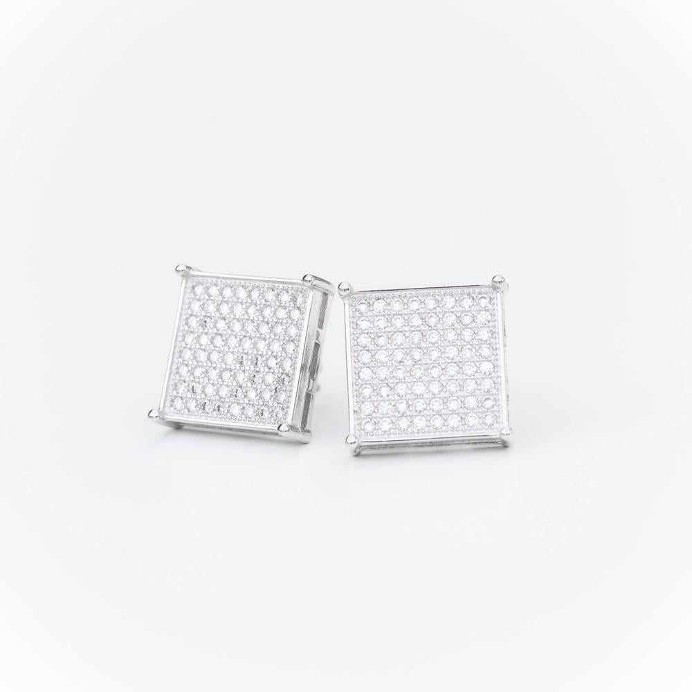 Square Iced Earrings - The Gifted Few