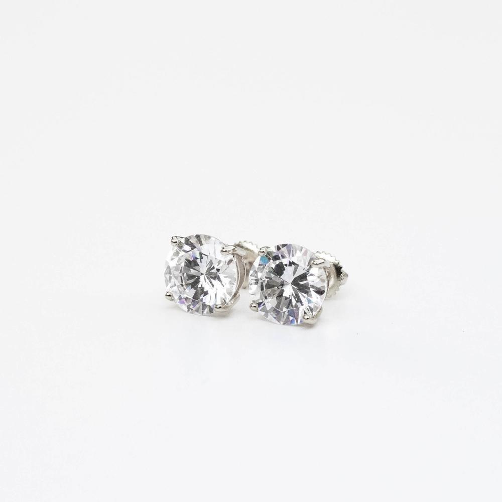 Sterling Silver Premium Round Stud Earrings - The Gifted Few